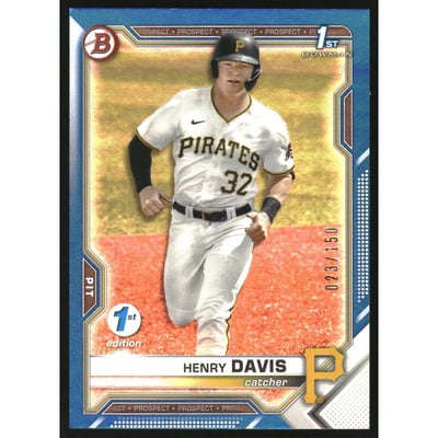 2021 Bowman Draft 1st Edition Blue Foil #BD48 Henry Davis