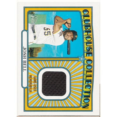 2021 Topps Heritage Clubhouse Collection Relics #CCRJBE Josh Bell