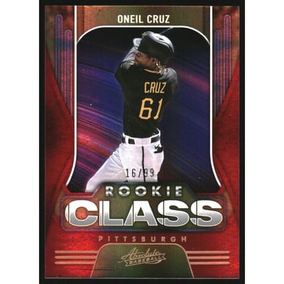 2022 Absolute Rookie Class Spectrum Red #18 Oneil Cruz