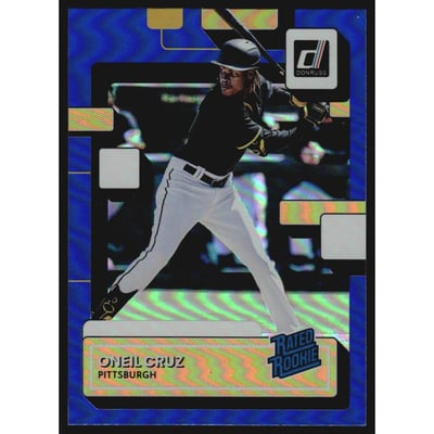 2022 Donruss Holo Blue #80 Oneil Cruz RR