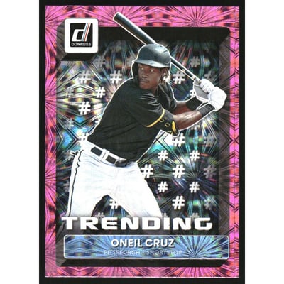 2022 Donruss Trending Pink Fireworks #8 Oneil Cruz
