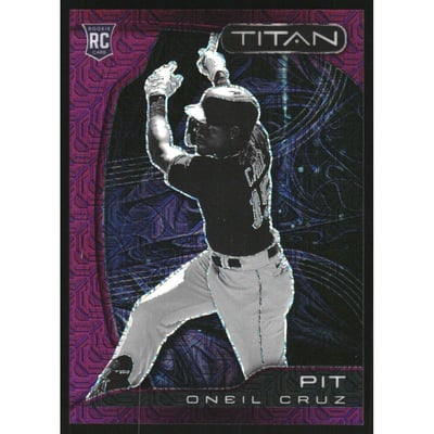 2022 Panini Chronicles Titan Purple Mojo #3 Oneil Cruz