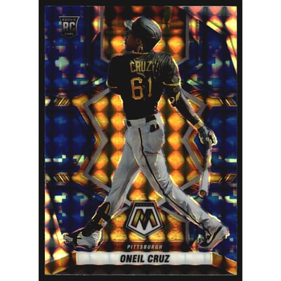 2022 Panini Mosaic Mosaic Blue Camo #239 Oneil Cruz