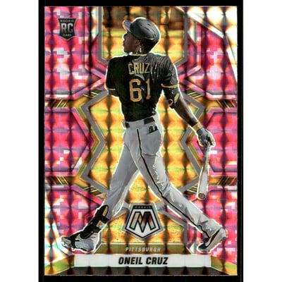 2022 Panini Mosaic Mosaic Pink Camo #239 Oneil Cruz