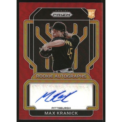 2022 Panini Prizm Rookie Autographs Prizms Red #66 Max Kranick