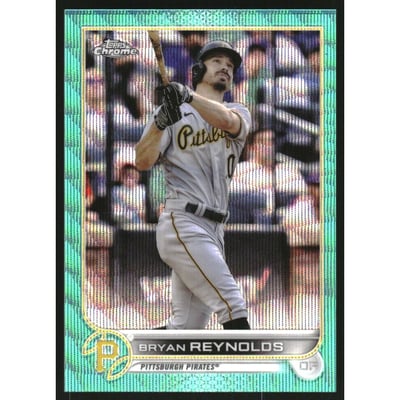 2022 Topps Chrome Aqua Wave Refractors #155 Bryan Reynolds