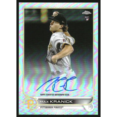 2022 Topps Chrome Rookie Autographs Refractors #RAMK Max Kranick