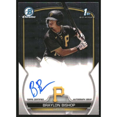 2023 Bowman Chrome Prospect Autographs #CPABB Braylon Bishop