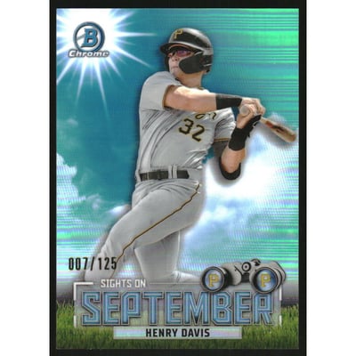 2023 Bowman Chrome Sights on September Aqua Refractors #SOS18 Henry Davis