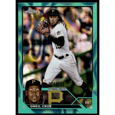 2023 Topps Chrome Aqua Lava Refractors #15 Oneil Cruz