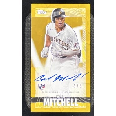 2023 Topps Rip Mini Autographs Gold #TRA-CMI Cal Mitchell RC Auto /5