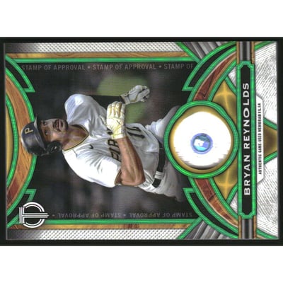 2023 Topps Tribute Stamp Of Approval Relics Green #SOABR Bryan Reynolds