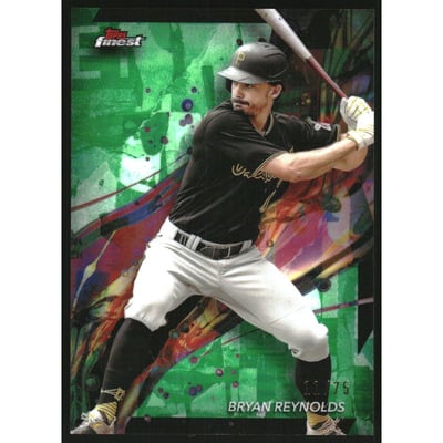 2024 Finest Green Refractors #6 Bryan Reynolds