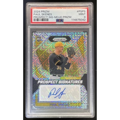 2024 Prizm Prospect Signatures Mojo Prizm #PS-PS Paul Skenes Auto /25 PSA 9