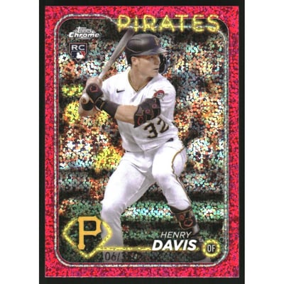 2024 Topps Chrome Magenta Speckle Refractors #260 Henry Davis