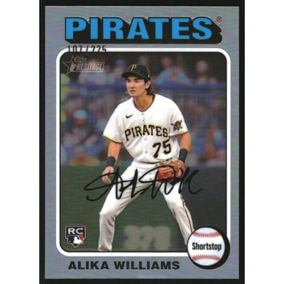 2024 Topps Heritage Chrome Silver Refractors #128 Alika Williams HN/225