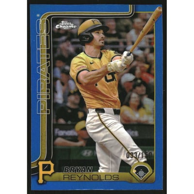 2025 Topps Chrome Blue Refractors #9 Bryan Reynolds
