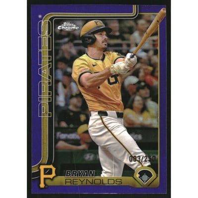 2025 Topps Chrome Purple Refractors #9 Bryan Reynolds
