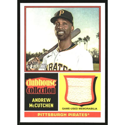 2025 Topps Heritage Clubhouse Collection Relics #CCRAM Andrew McCutchen HN