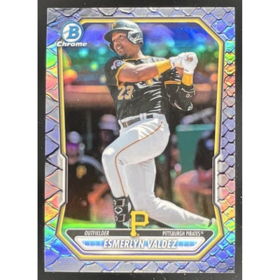 2026 Bowman Chrome Prospects Reptilian Refractor #BCP-76 Esmerlyn Valdez