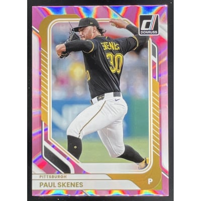 2026 Panini Donruss Pink Laser #70 Paul Skenes /50