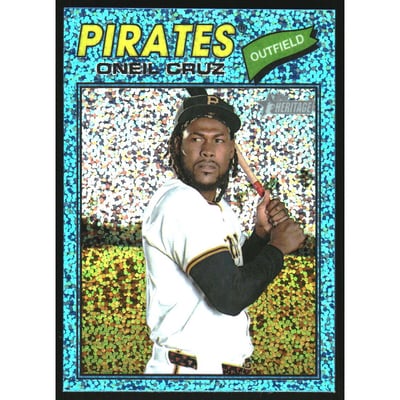 2026 Topps Heritage Chrome Light Blue Sparkle Refractors #308 Oneil Cruz