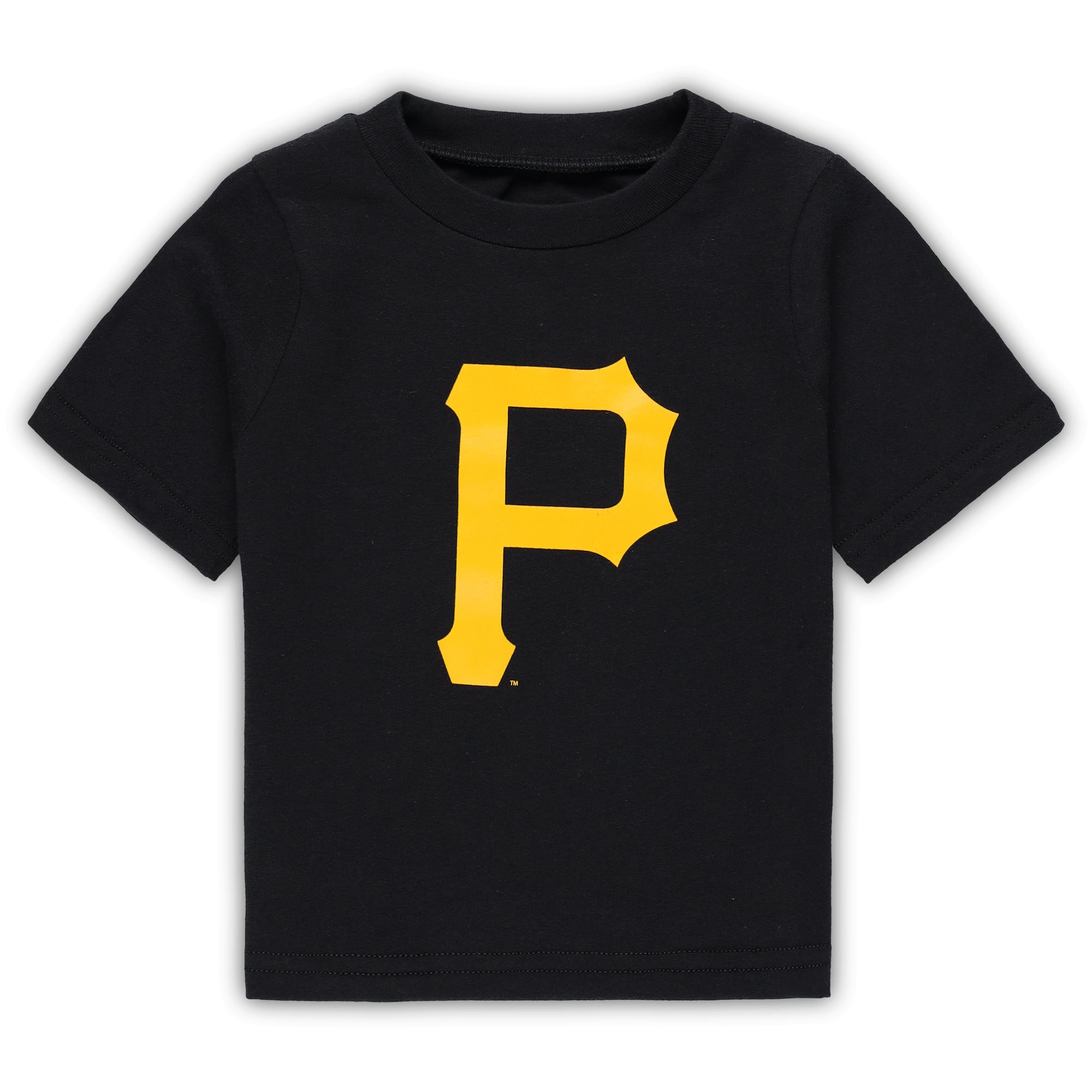 Infant Black Pittsburgh Pirates Team Crew Primary Logo T-Shirt