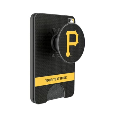 Pittsburgh Pirates Keyscaper Personalized Solid PopSockets Magnetic Wallet