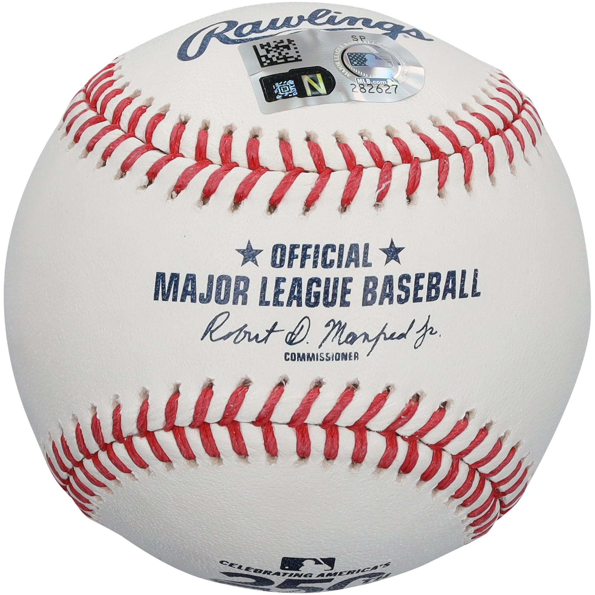 Balle de baseball autographiée par Konnor Griffin des Pirates de Pittsburgh, logo USA 250e anniversaire