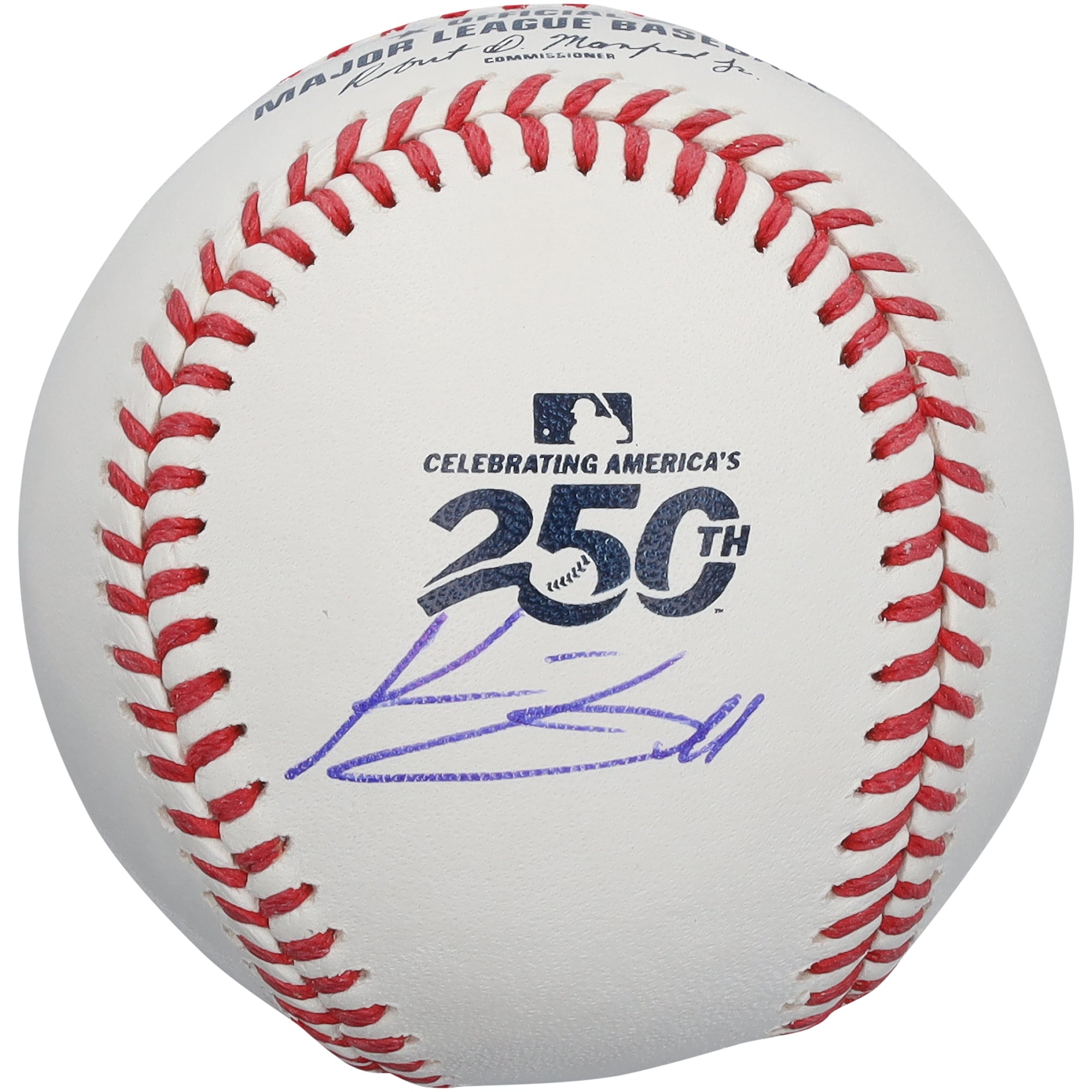 Balle de baseball autographiée par Konnor Griffin des Pirates de Pittsburgh, logo USA 250e anniversaire