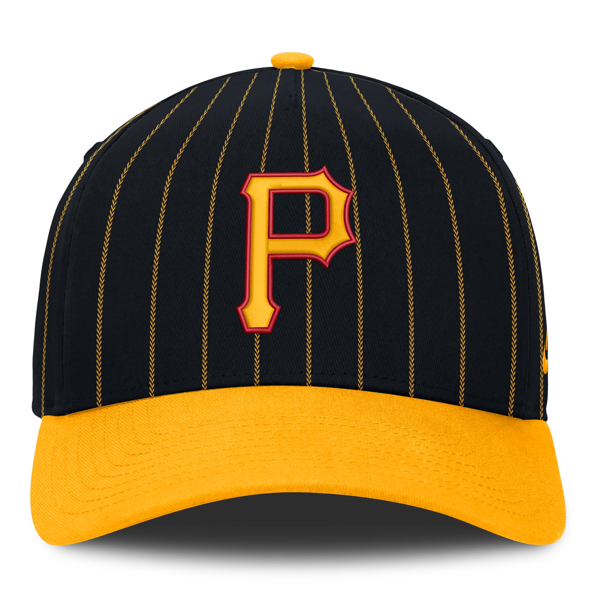 Casquette ajustable Nike Pittsburgh Pirates Cooperstown Rise A-Frame noire et or pour homme