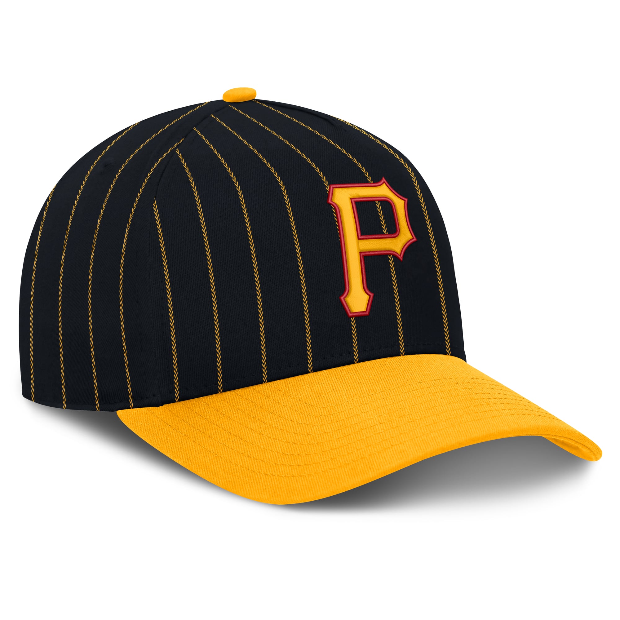 Casquette ajustable Nike Pittsburgh Pirates Cooperstown Rise A-Frame noire et or pour homme