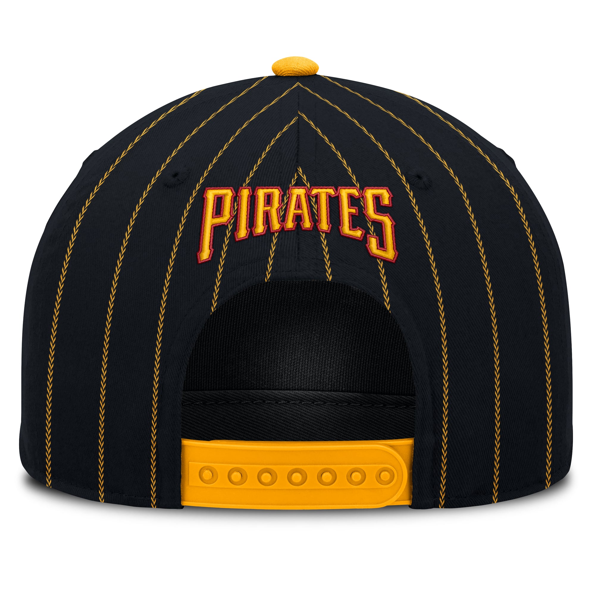 Casquette ajustable Nike Pittsburgh Pirates Cooperstown Rise A-Frame noire et or pour homme