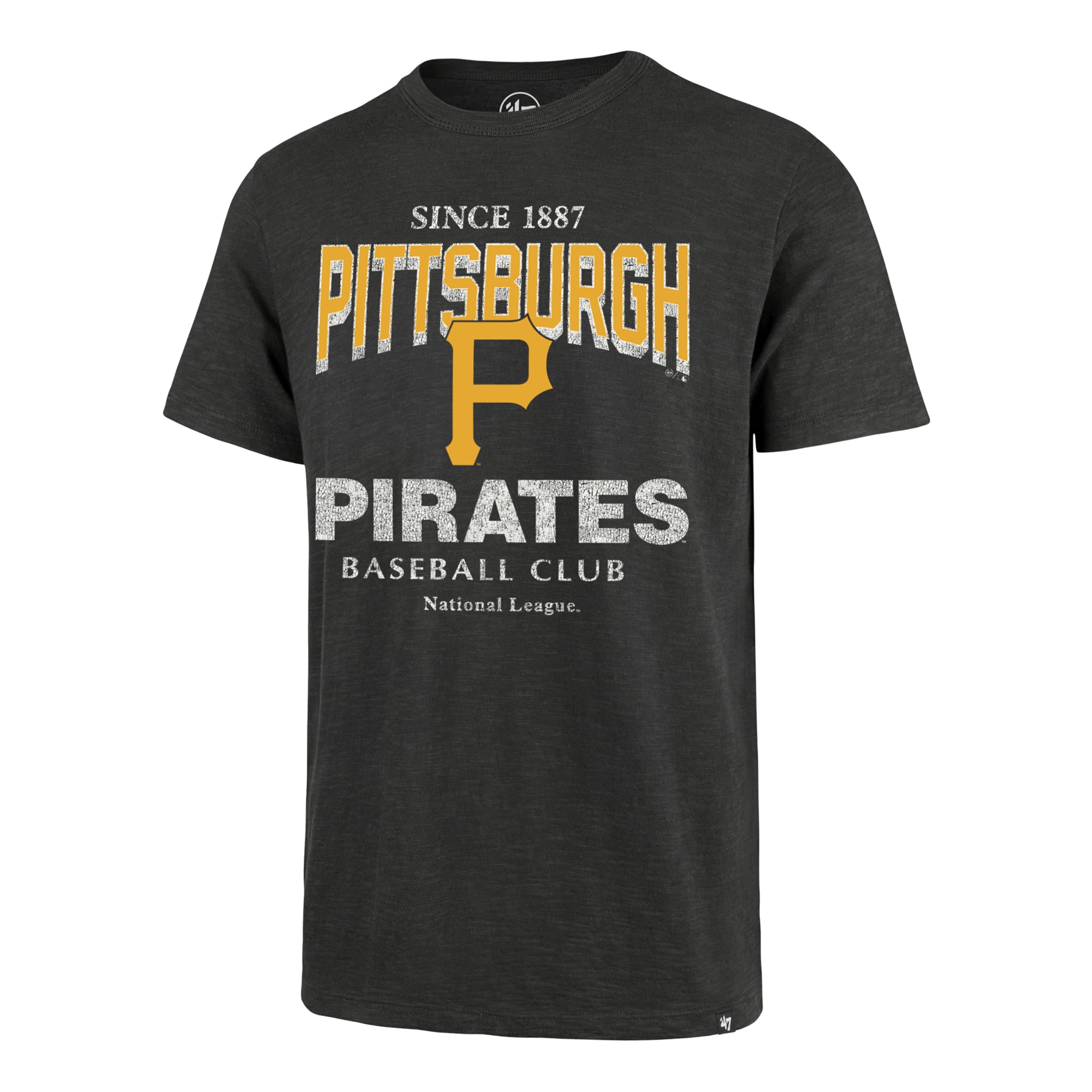 T-shirt homme Pittsburgh Pirates Head On Scrum '47 Charcoal