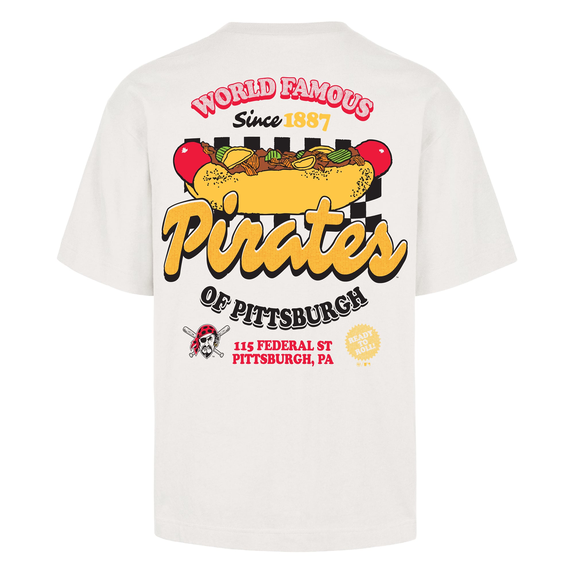 Men's '47 Cream Pittsburgh Pirates Glizzy T-Shirt