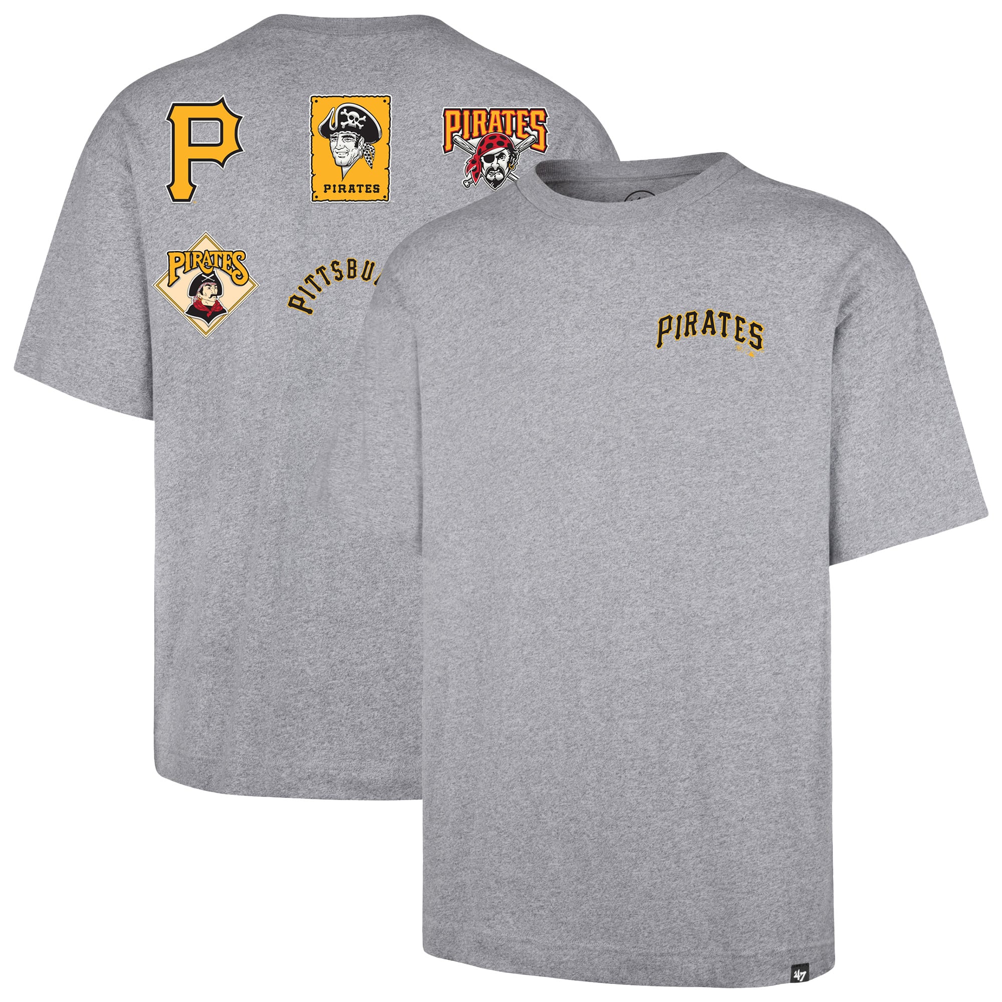 T-shirt homme gris Pittsburgh Pirates History Lock Foundation '47