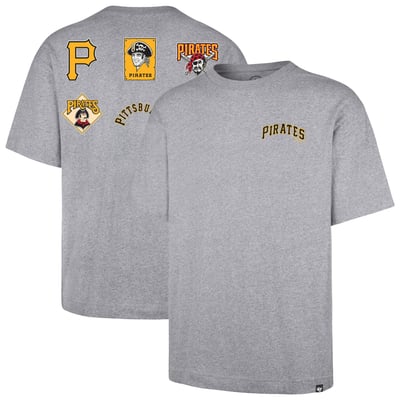 Pittsburgh Pirates '47  History Lock Foundation T-Shirt - Gray