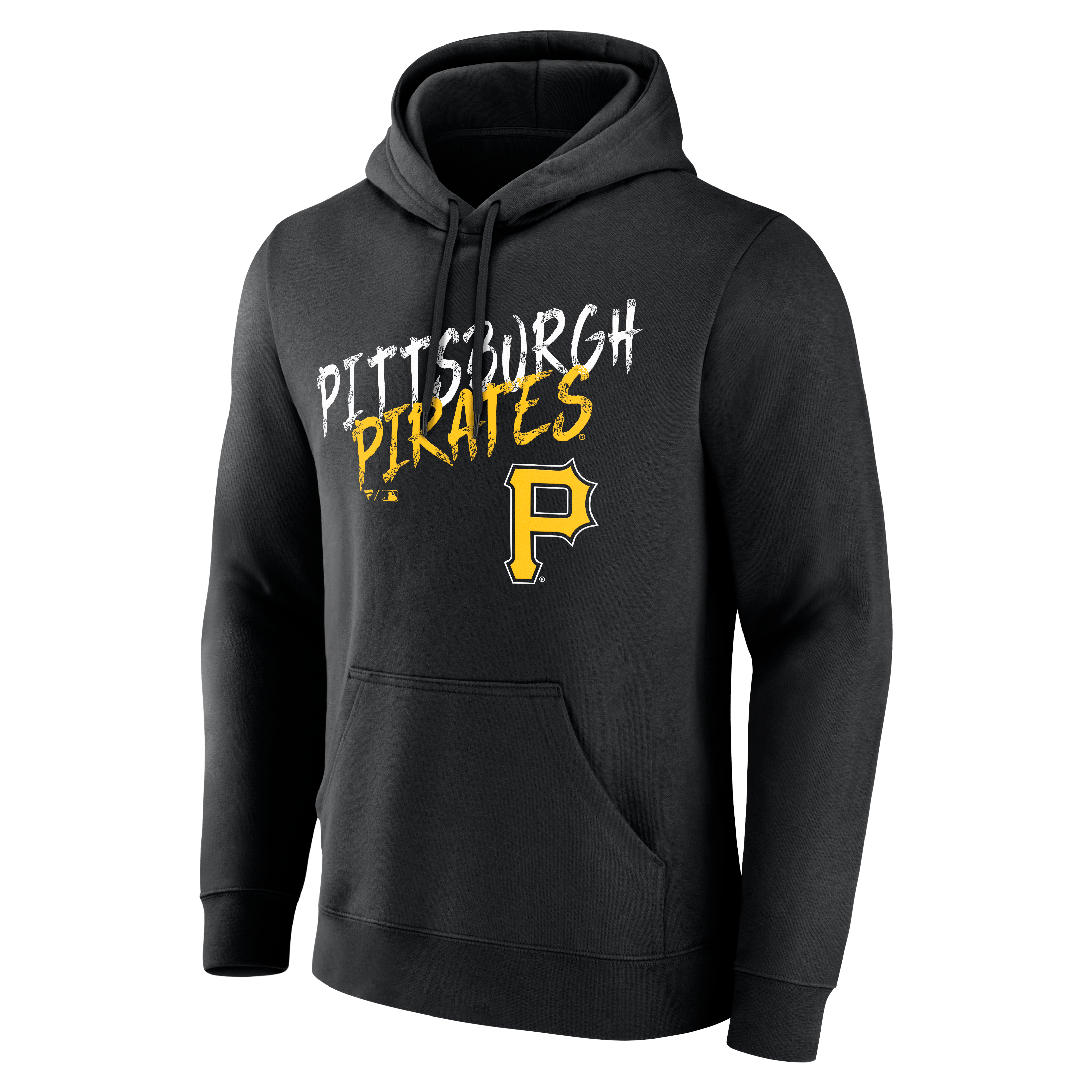 Men's Black Pittsburgh Pirates Hustle Personalized Name & Number Hoodie