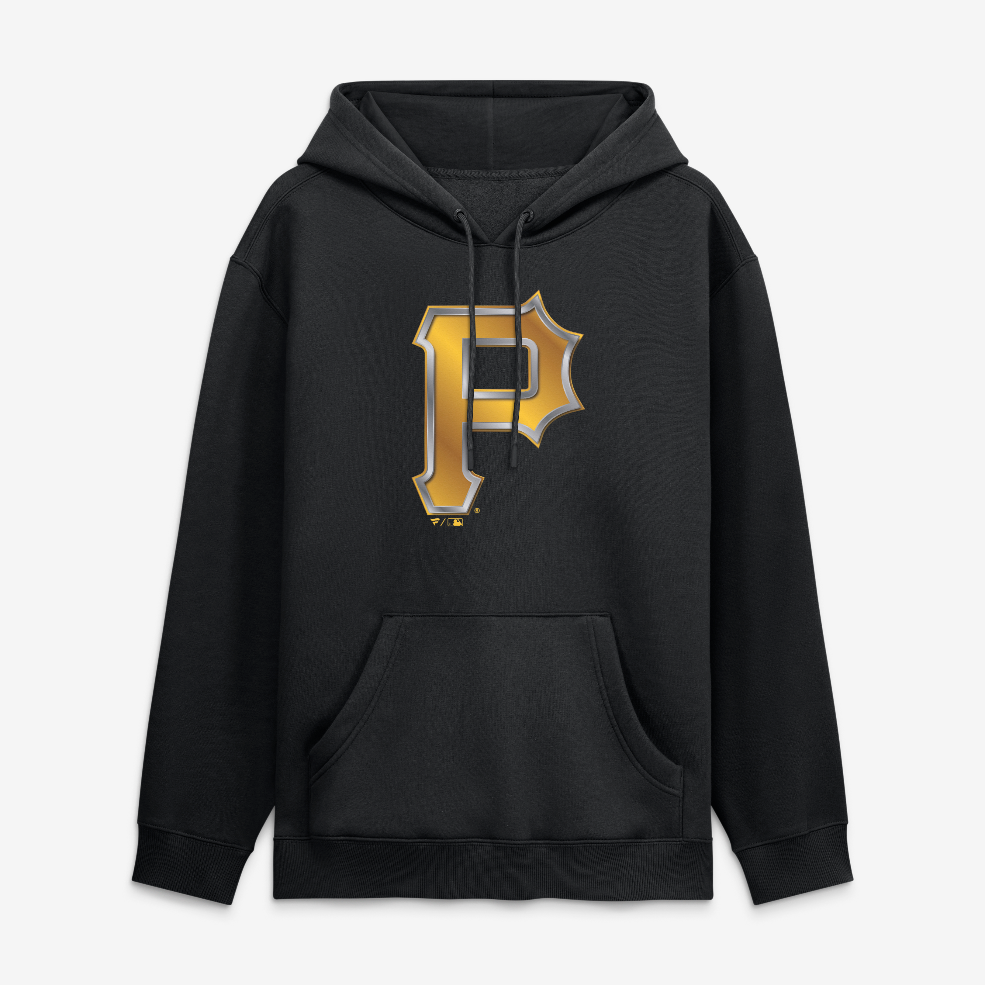 Men's Black Pittsburgh Pirates Metallic Mascot Hoodie