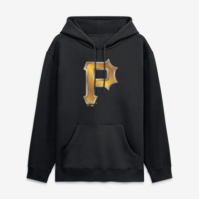 Sweat à capuche Pittsburgh Pirates Metallic Mascot - Noir