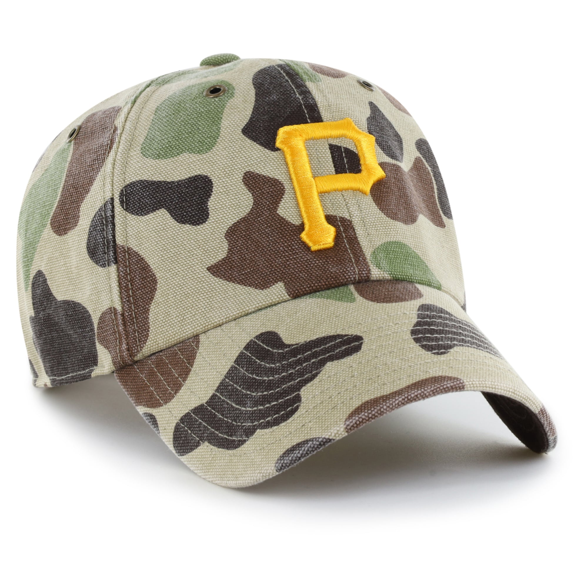 Casquette ajustable Carhartt x '47 Camo Pittsburgh Pirates Duck Clean Up pour homme