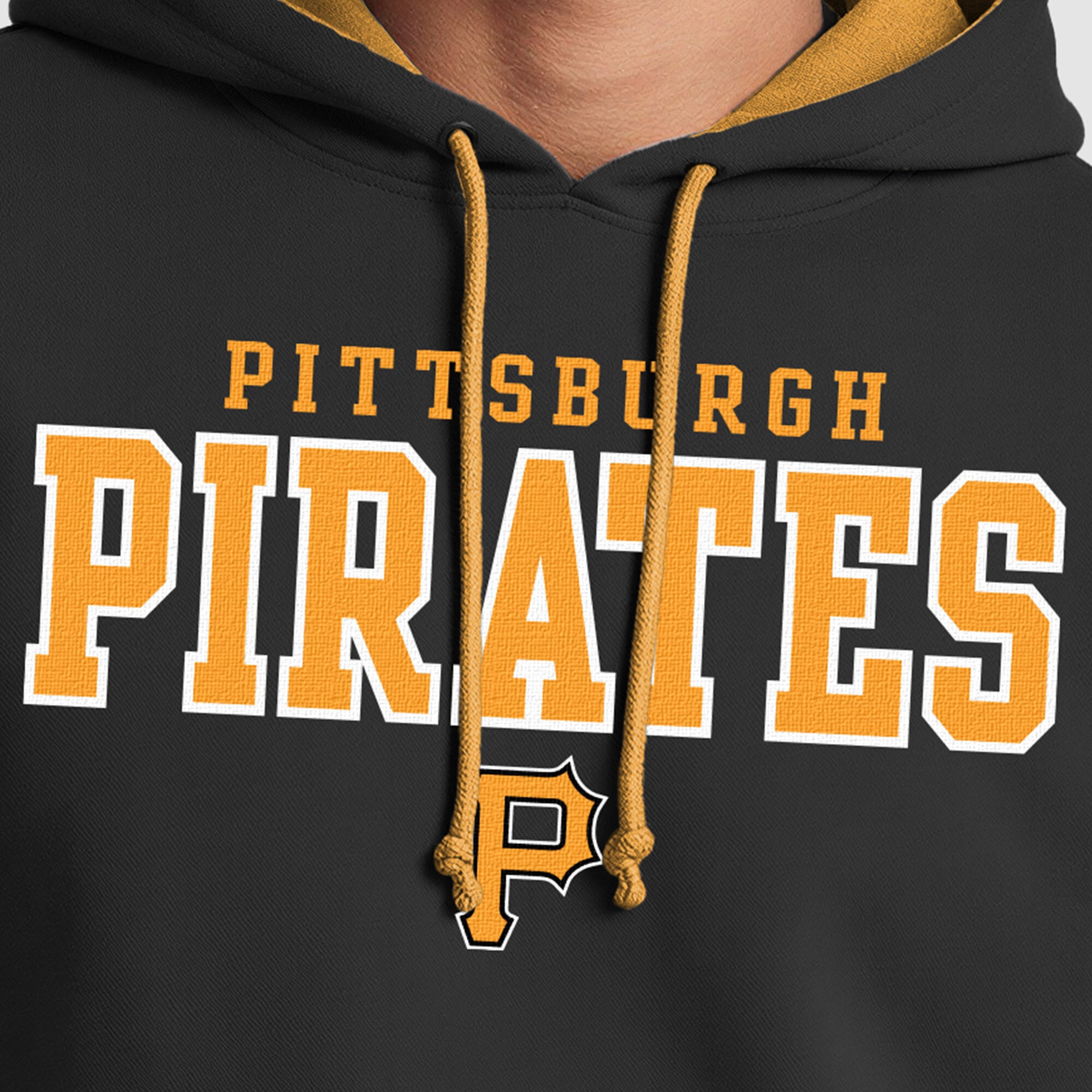 Men's Champion Black Pittsburgh Pirates Fleece Hoodie