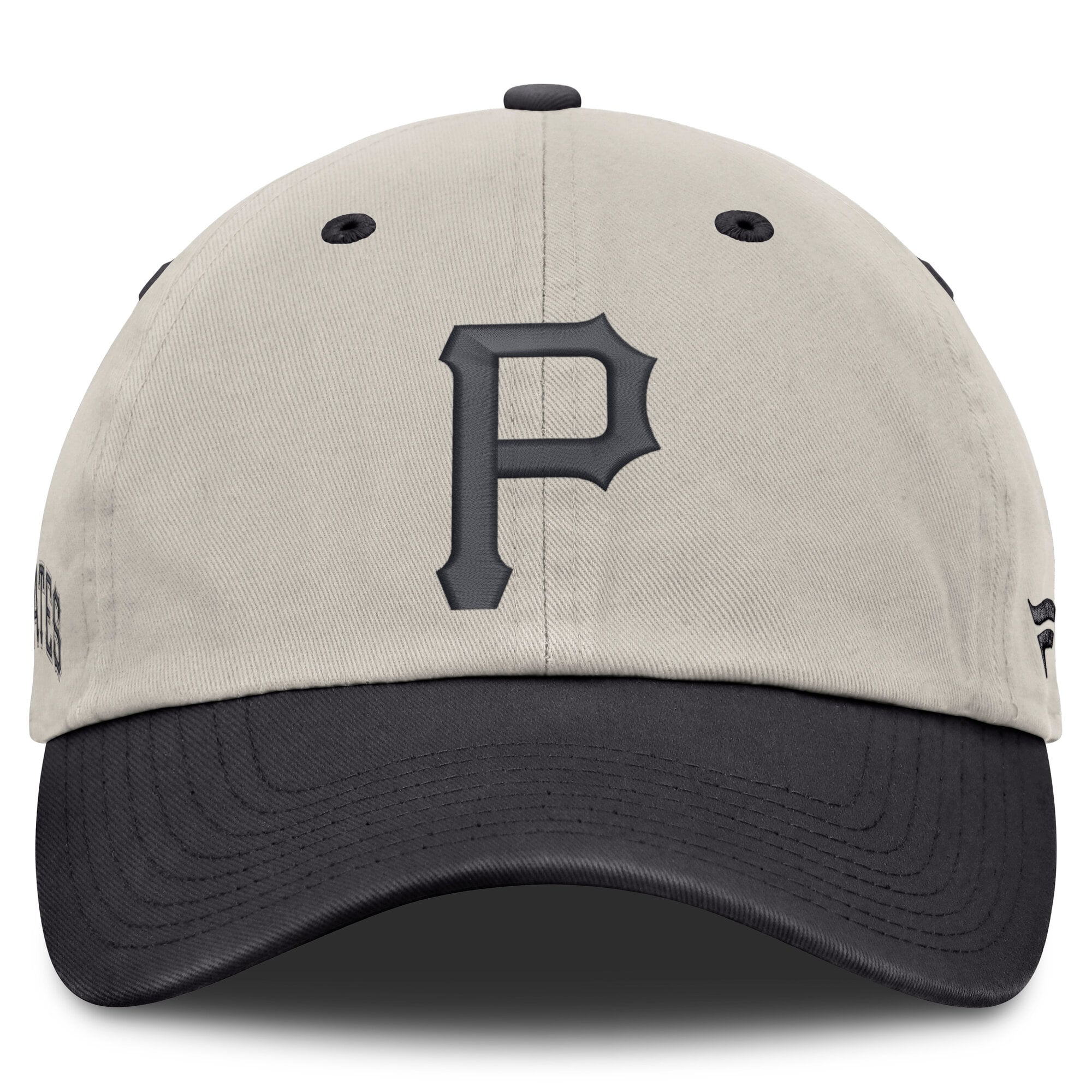 Casquette ajustable Fanatics beige/anthracite Pittsburgh Pirates pour homme