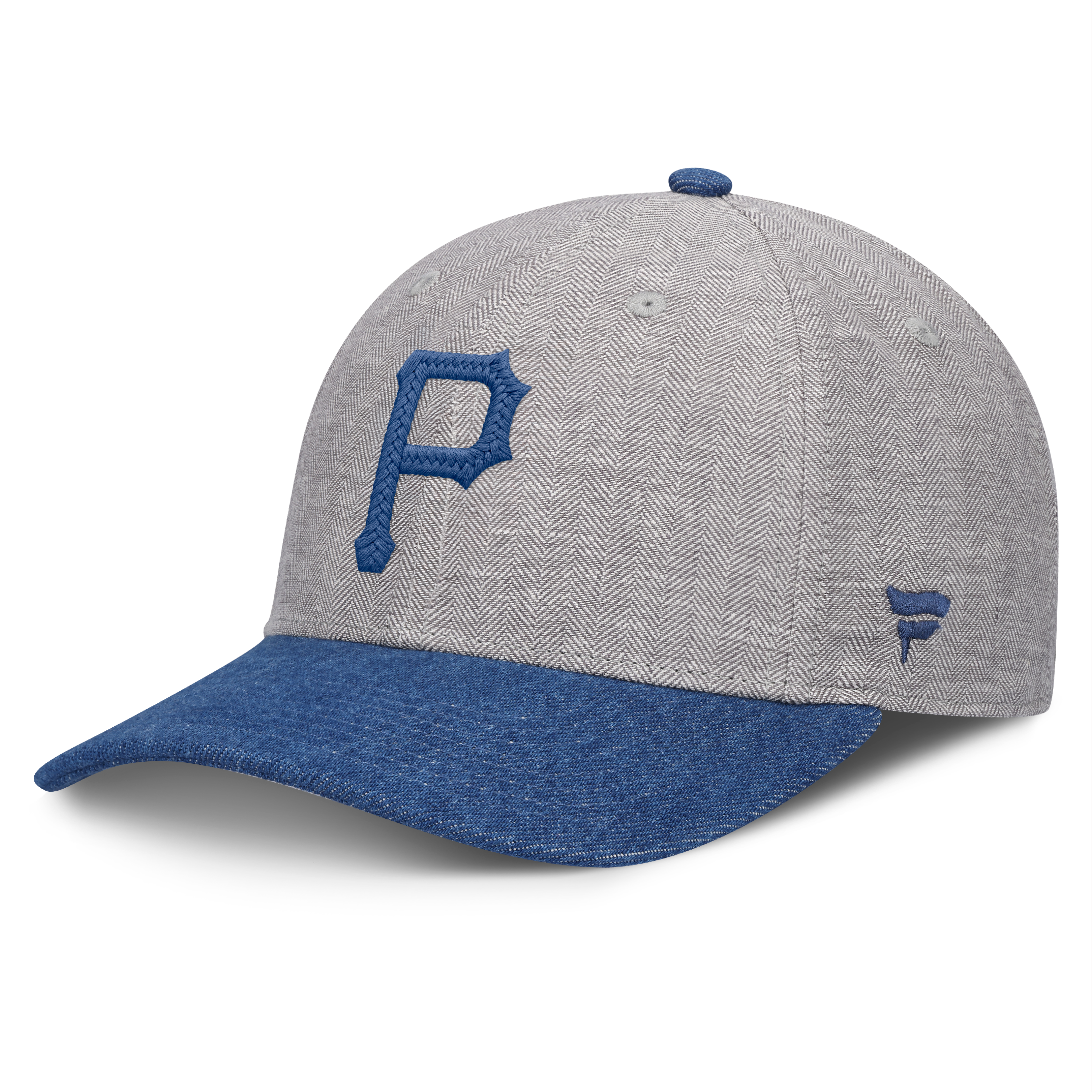 Casquette ajustable Fanatics grise/denim Pittsburgh Pirates Level Up Conduct pour homme