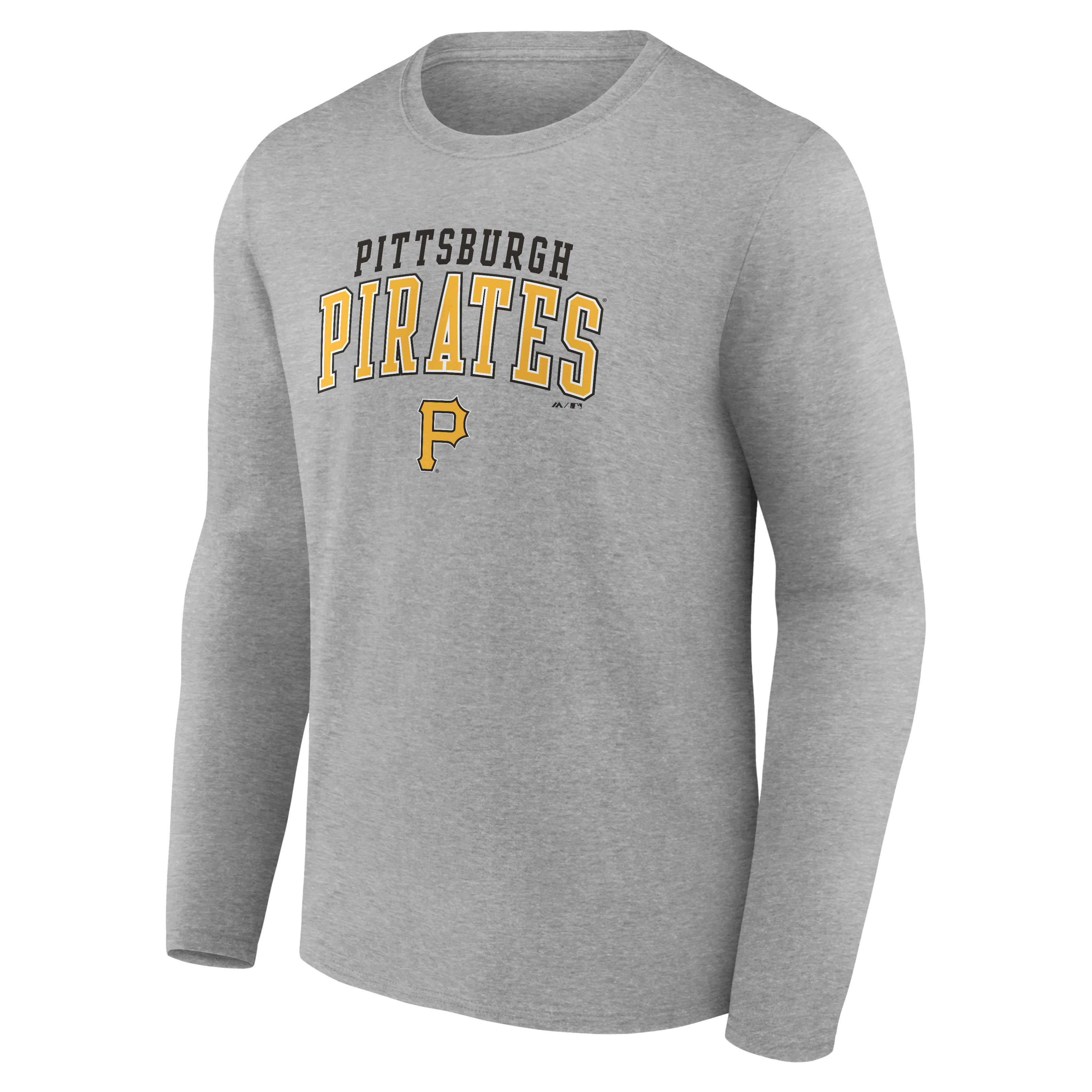 Men's Fanatics Heather Gray Pittsburgh Pirates Iconic Long Sleeve T-Shirt