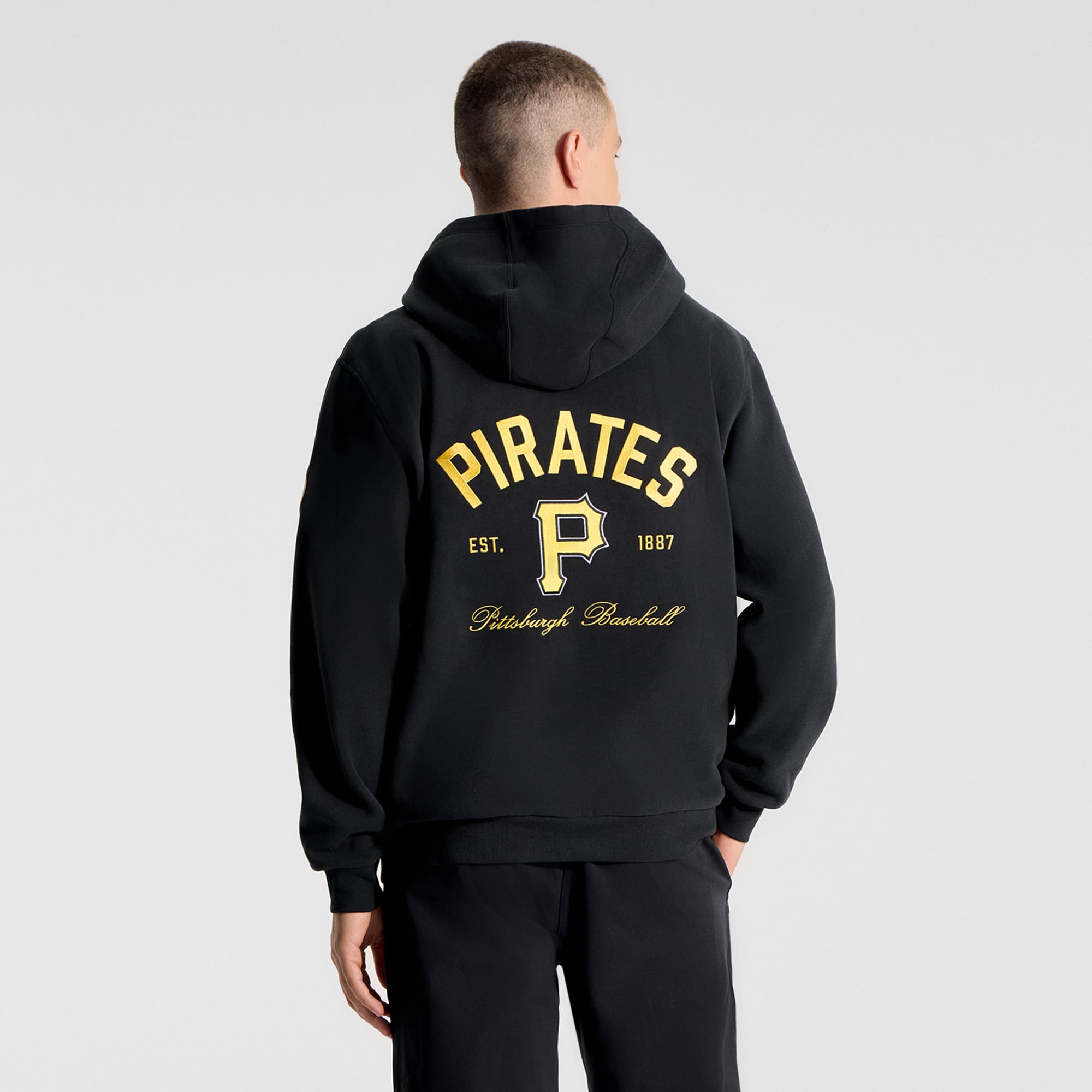 Sweat à capuche Steady State noir Pittsburgh Pirates de lululemon pour homme
