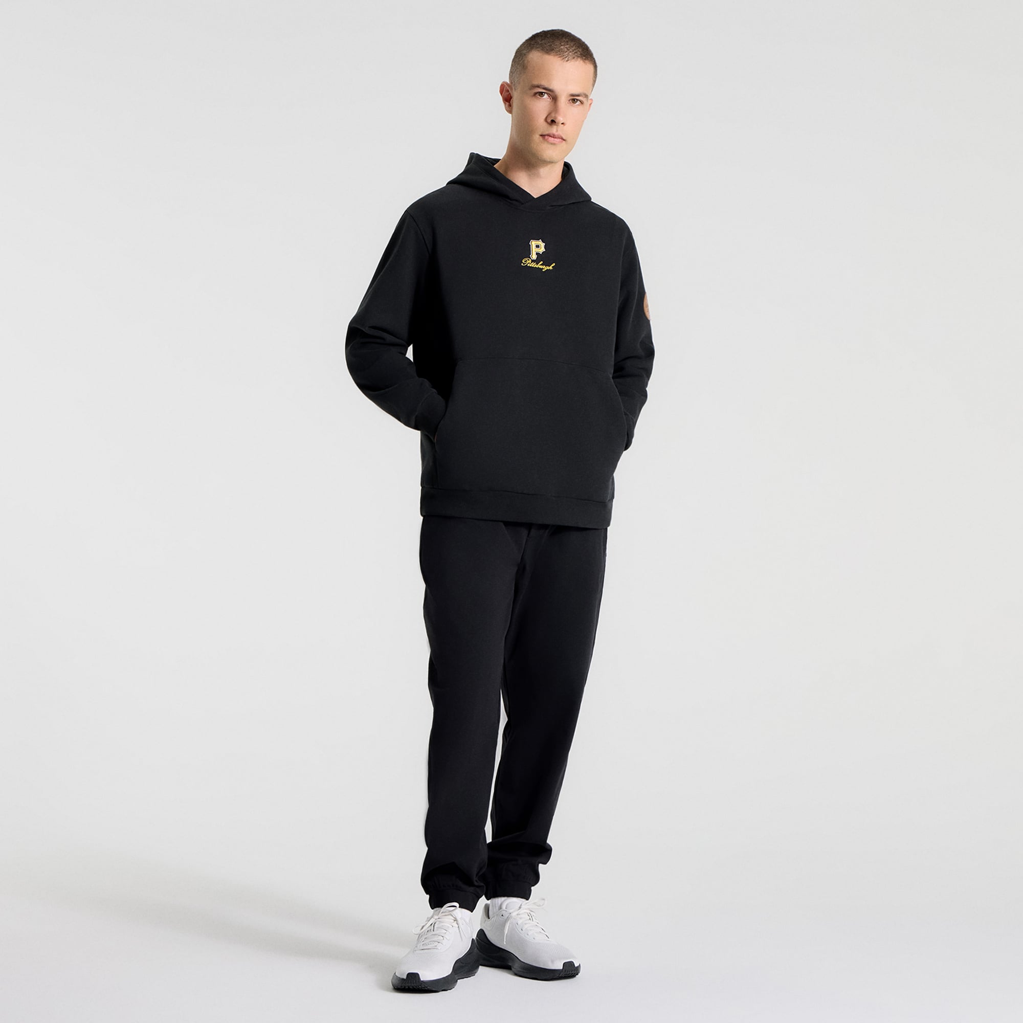 Sweat à capuche Steady State noir Pittsburgh Pirates de lululemon pour homme