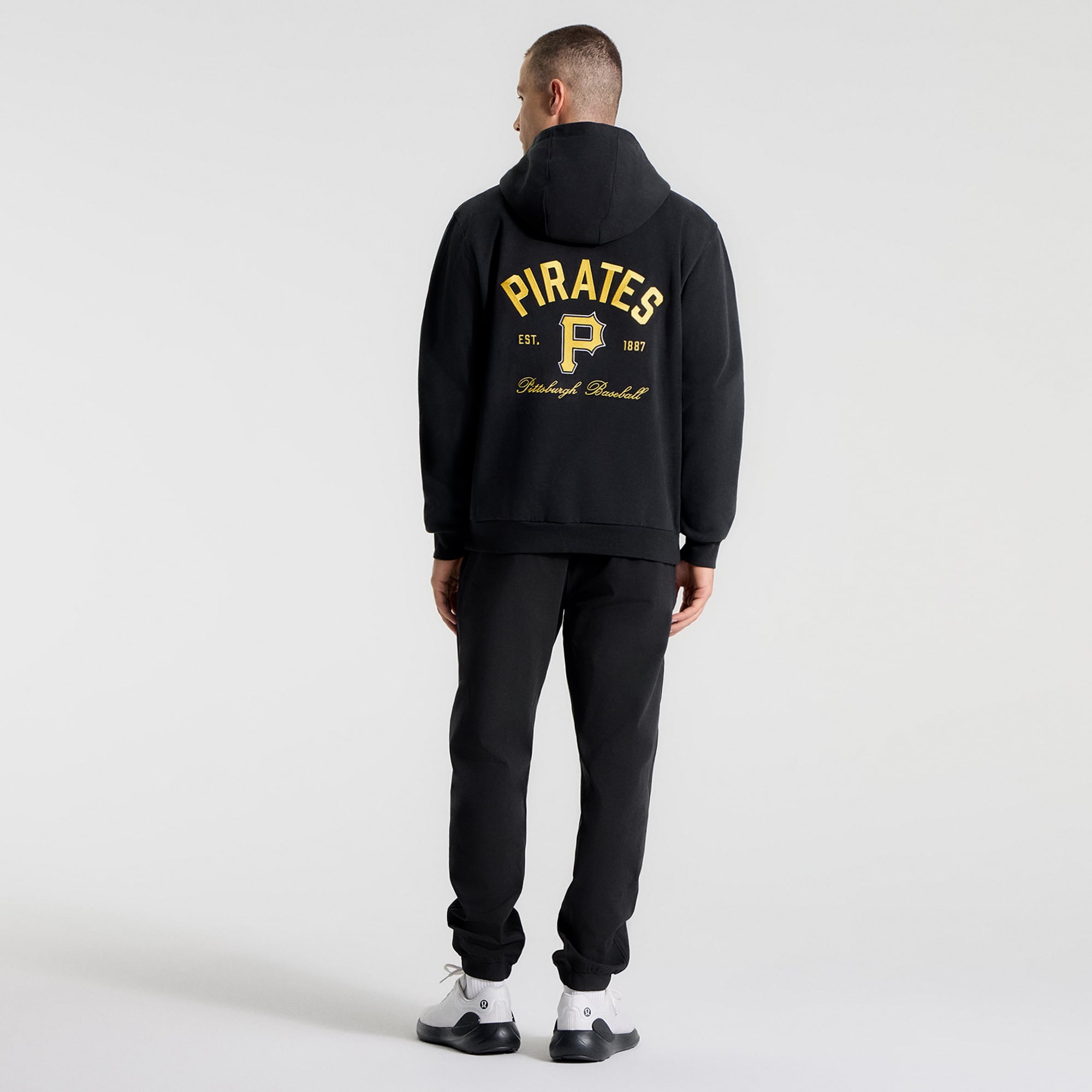 Sweat à capuche Steady State noir Pittsburgh Pirates de lululemon pour homme