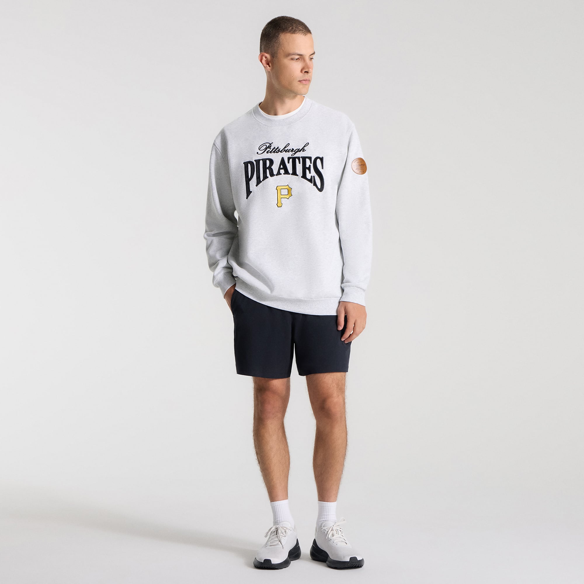 Sweat-shirt Steady State gris chiné ultra clair pour homme de la marque lululemon, modèle Core