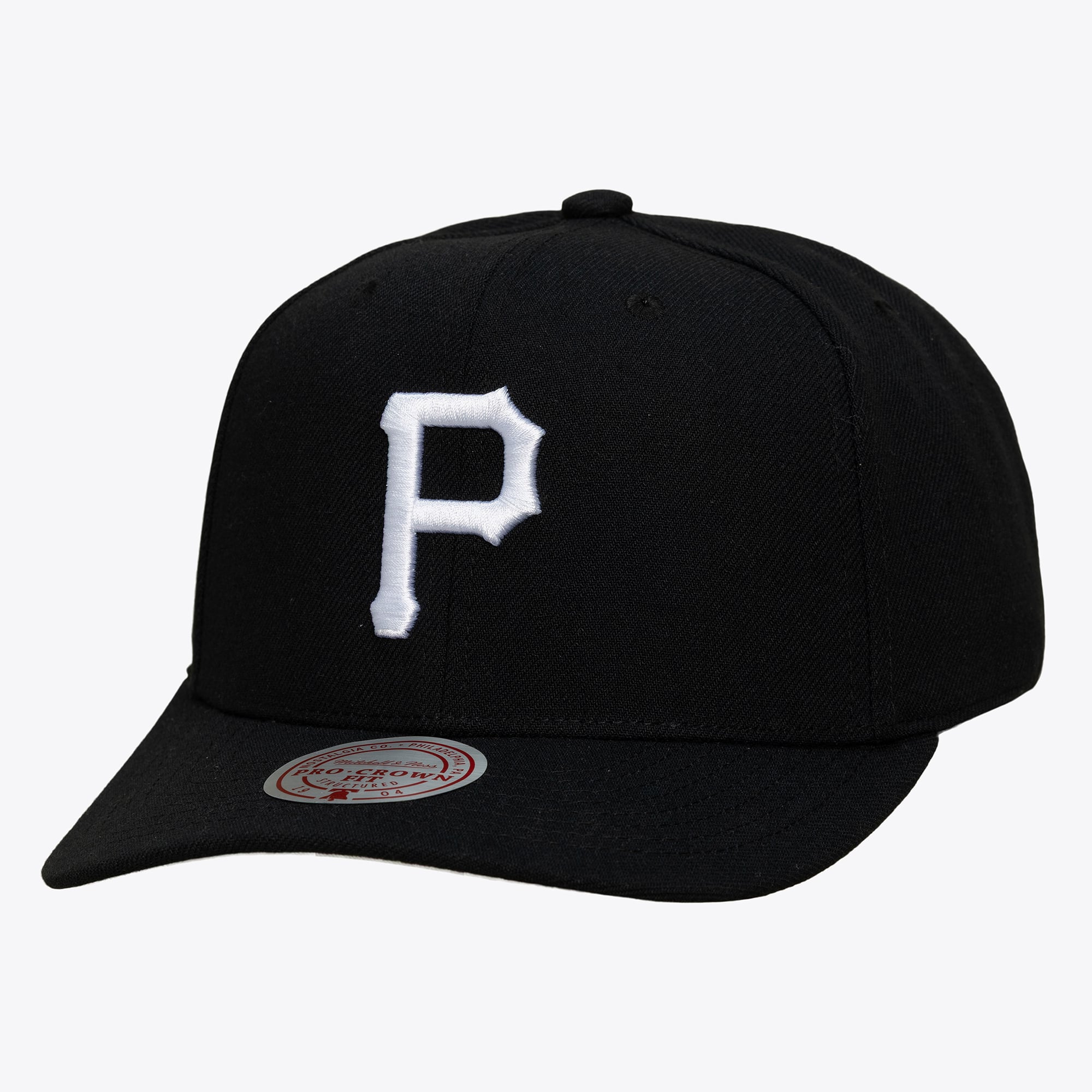 Casquette snapback Mitchell & Ness Pro Crown noire Pittsburgh Pirates pour homme